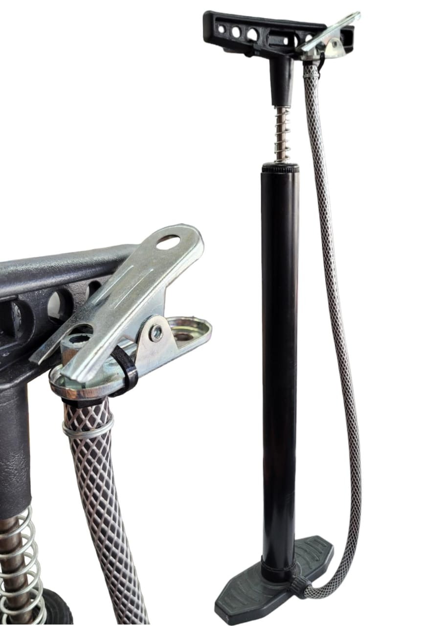 (1183) INFLADOR DONCA TALLER DUAL VARILLA - ACCESORIOS PARA CICLISMO - INFLADORES